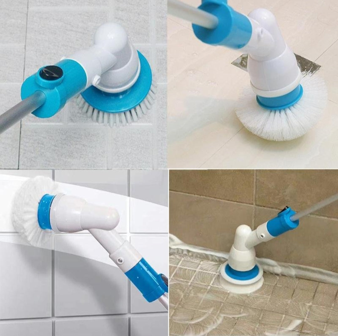 Hurricane Spin Scrubber je moćna električna četka koja sa 300 obrtaja u minuti sama uklanja tvrdokornu prljavštinu, kamenac, buđ i mrlje sa svih površina. Zahvaljujući teleskopskoj dršci i bežičnom dizajnu, sada možete lako očistiti sve!